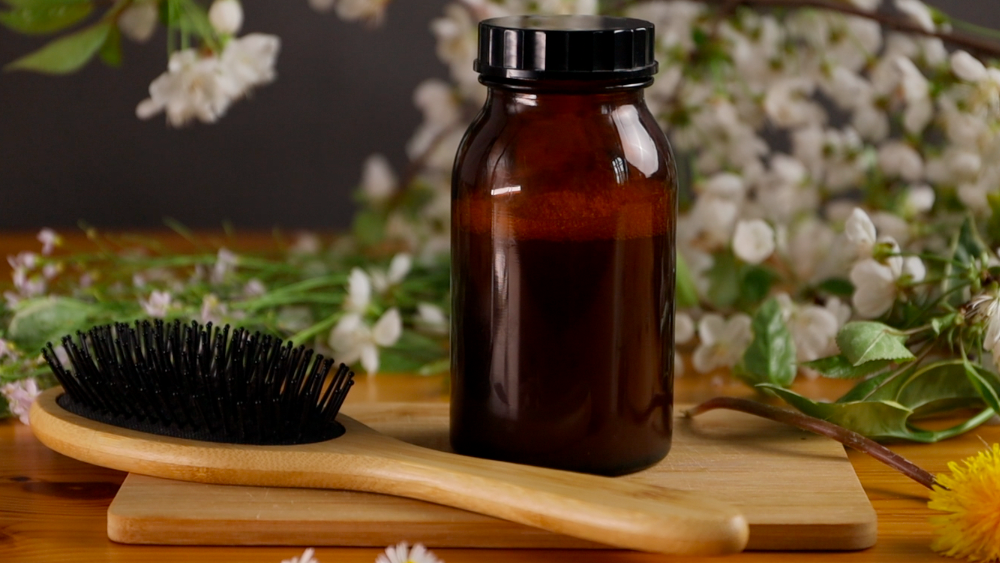 Homemade Natural Shampoo + Herbal Hair Rinse
