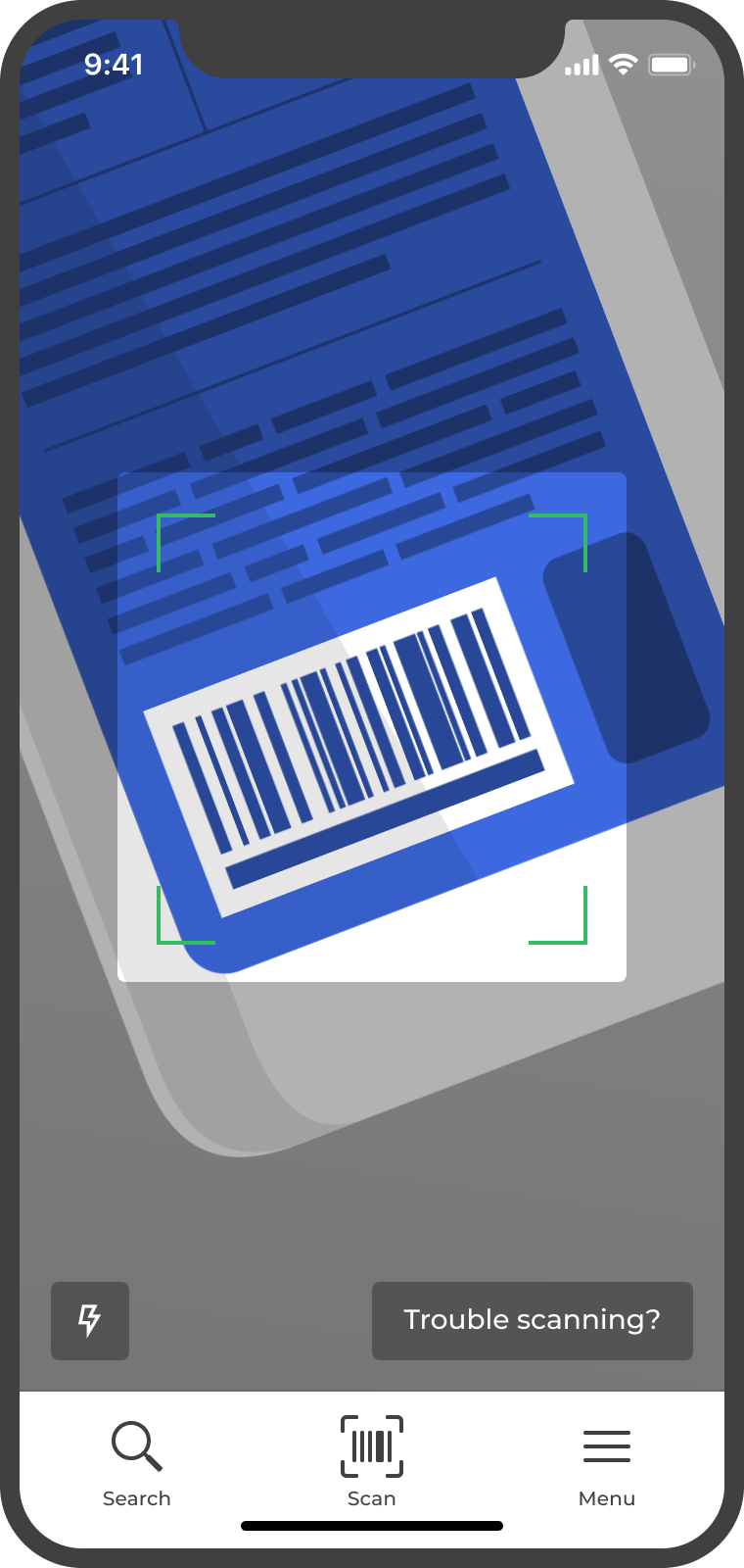 Scanning en GreenScan app scanning